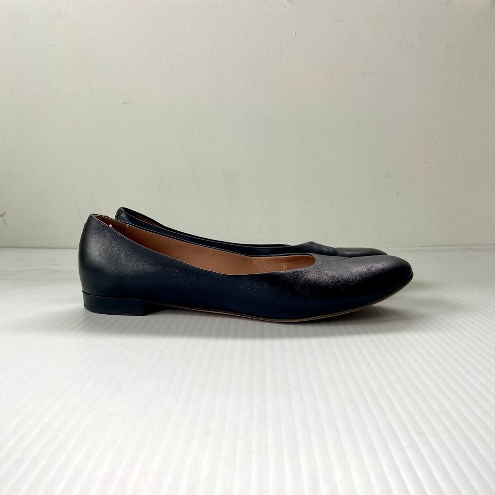 Lewit Gemma Black Leather Ballet Flats Shoes Womens EU 38 US 8